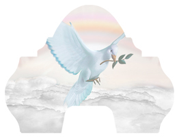 DARAY-L-116-D-WT Dove Clouds White